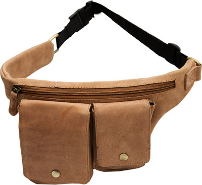 

Hidegear Genuine Leather Bumbag Waist Pouch(Tan)