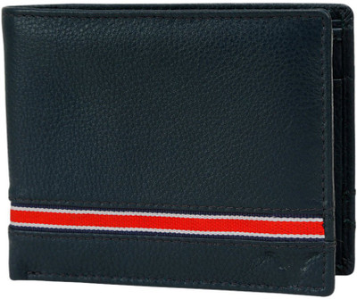 

Hidekraft Men Blue Genuine Leather Wallet(6 Card Slots)