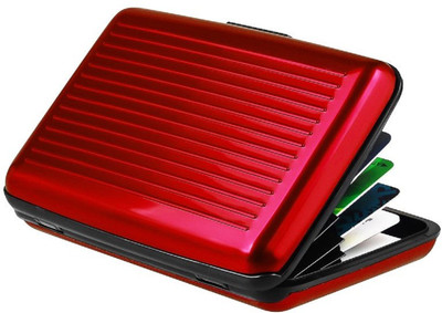 

Tangerine Men Red Plastic Card Holder(6 Card Slots)