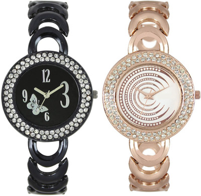 View Shivam Retail SR-201-202 Stylish Look SUPER HOT Pack Of 2 Watch  - For Girls Wrist Watches Price Online(Shivam Retail)