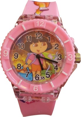 SS Traders Pink Dora Seven Lights Watch  - For Girls   Watches  (SS Traders)