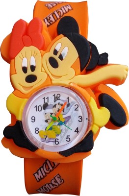 SS Traders Orange Mickey and Mini Strap Watch  - For Boys & Girls   Watches  (SS Traders)