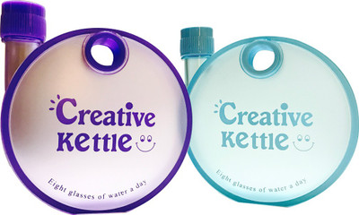

PRIYANKISH Smart Kidz 350 ml Water Bottles(Set of 2, Purple, Blue)