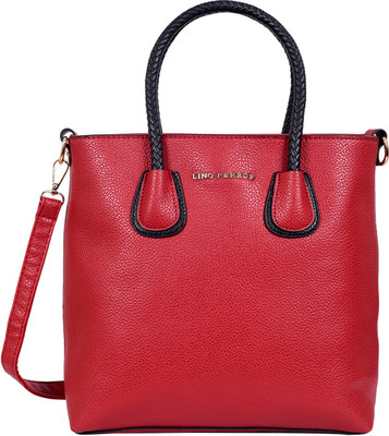 

Lino Perros Shoulder Bag(Red, Black), Black;red