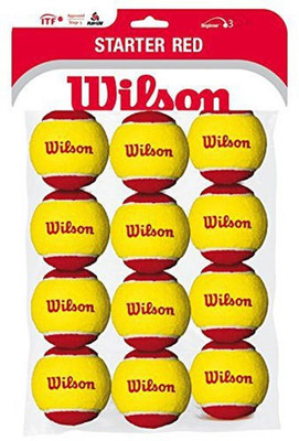 

Wilson Starter Red Balls Dozen Tennis Ball(Pack of 12, Red)
