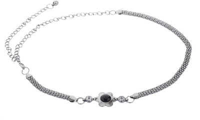 

Alvaro Castagnino Women Casual Silver Canvas Belt