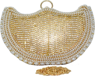 

TANISHKA EXPORT Party Gold Clutch