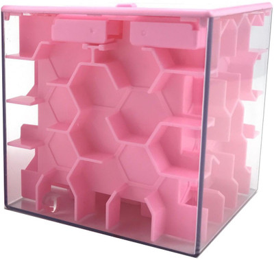 

Maaron MAZE MONEY BOX T80-Pink Coin Bank(Pink)