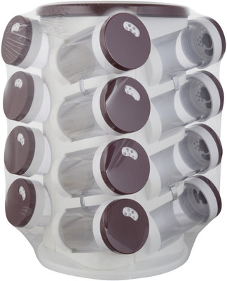 

EOAN INTERNATIONAL Jvs Majestic Tower 16 Jar 1 Piece Spice Set(Plastic)
