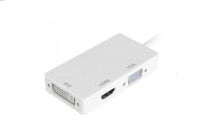 

Axcess 3-in-1 USB 3.1 Type-C to DVI, HDMI, VGA HD adapter with 4k HDMI output support Network Cable(Multicolor)