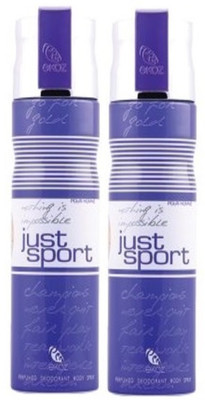 

Ekoz Just Sport Homme Body Spray - For Women(200 ml, Pack of 2)