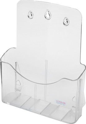 

Kebica 1 Compartments Plastic A4 Brochure Holder Stand(Transparent)