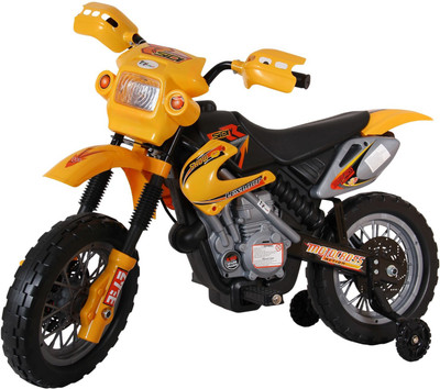 

Toyhouse Moto Bike 6V Rechargeable Bike Battery Operated Ride On(Yellow)