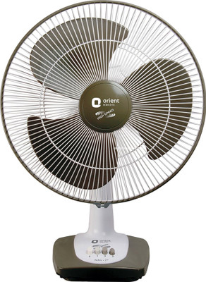 

Orient desk 27 3 Blade Table Fan(Peppy Red, Pack of 1), Multicolor