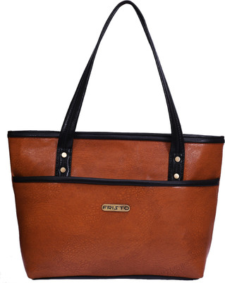 

Fristo Shoulder Bag(Tan, Black), Black;tan