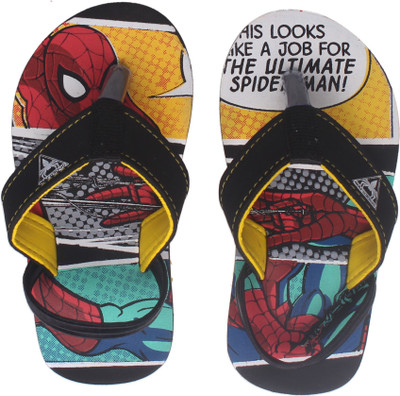 

Spiderman Boys Slip On Slipper Flip Flop(Black, Black yellow