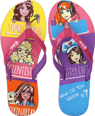 

Barbie Girls Slip On Slipper Flip Flop(Purple