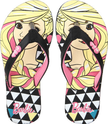 

Barbie Girls Slip On Slipper Flip Flop(Pink, Black pink