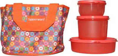 

Tupperware Girls Day Out 3 Containers Lunch Box (940 ml) 3 Containers Lunch Box(940 ml), Red