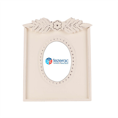 TEZERAC Wood Photo Frame(White, 1 Photos)
