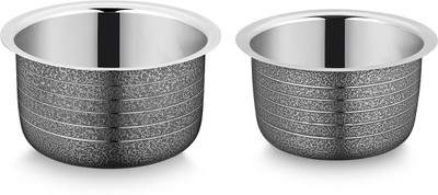 

Ideale Patila Set TEXTURE BLACK-2pcs Pot 2.9 L(Stainless Steel, Induction Bottom)