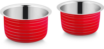 

Ideale Patila Set RED-2pcs Pot 2.9 L(Stainless Steel, Induction Bottom)