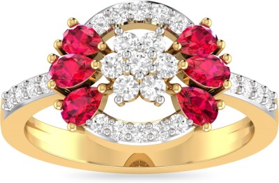 PC Jeweller The Colmcilla 22kt Ruby Yellow Gold ring