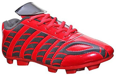 

Port Unisex PU Football Shoes For Women(Red