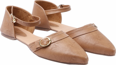 Jade DD Pointed Bellies Bellies For Women(Brown, Khaki