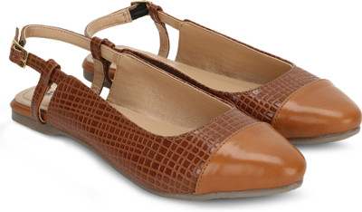 

Chemistry Back Ankle Strap Bellies For Women(Brown
