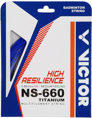 Victor NS-660TI-F 0.66 Badminton String - 10 m(Blue)