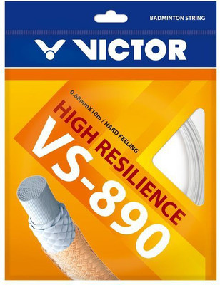 Victor VS-890- A (Pack of 3) 0.68 Badminton String - 10 m(White)