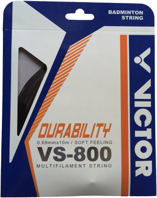 

Victor VS-800-C (Pack of 3) 0.69 Badminton String - 10 m(Black)
