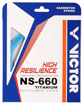 

Victor NS-660TI-M (Pack of 3) 0.66 Badminton String - 10 m(Blue)