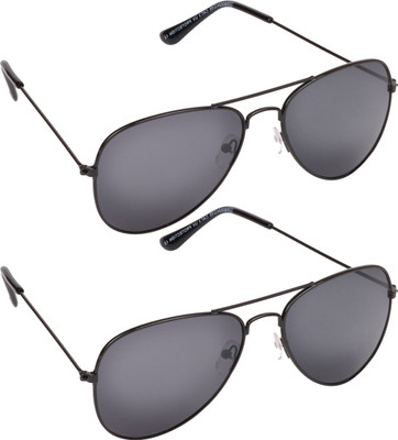 

Aligatorr Aviator Sunglasses(Black