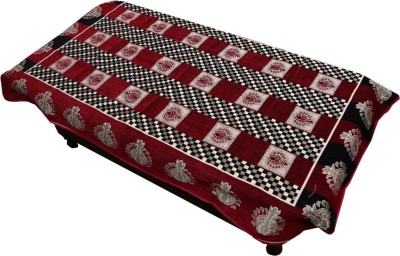 KUBER INDUSTRIES Printed 4 Seater Table Cover(Red, Cotton)
