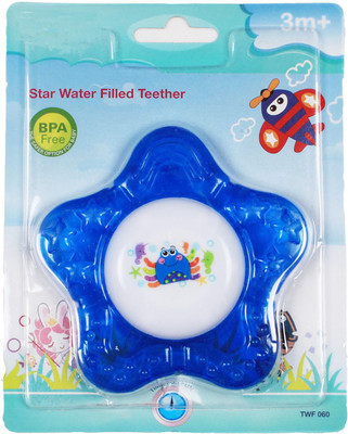 

Ole Baby Cute, Colorful, Lightweight and Durable Star Shaped BPA Free Soother Cum Rattle Toy For Infants. 3-6 months. Soother(Blue)