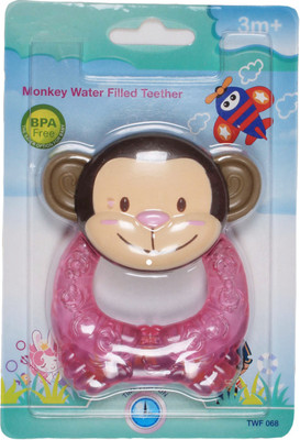 

Ole Baby Cute, Colorful, Lightweight and Durable Monkey Shaped BPA Free Soother Toy For Infants.3-6 months. Soother(Pink)