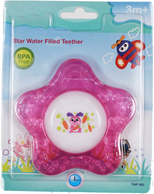 

Ole Baby Cute, Colorful, Lightweight and Durable Star Shaped BPA Free Soother Cum Rattle Toy For Infants. 3-6 months. Teether(Pink)