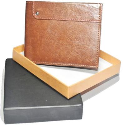 

Giftative Men Brown Artificial Leather Wallet(6 Card Slots)
