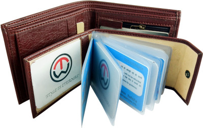 

SA Enterprises Men Brown Artificial Leather Wallet(10 Card Slots)