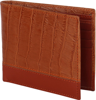 

Viaan Men Brown Genuine Leather Wallet(6 Card Slots)