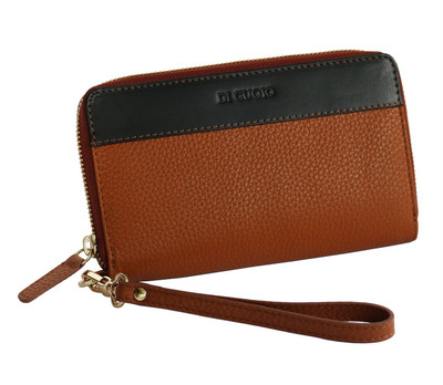 

DiCuoio Women Tan Genuine Leather Wallet(7 Card Slots), Cognac-005
