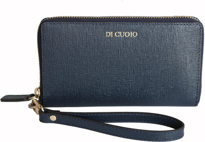 

DiCuoio Women Casual Blue Genuine Leather Wallet(8 Card Slots), Navy-014