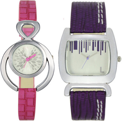 View Shivam Retail SR-205-207 Stylish Look SUPER HOT Pack Of 2 Watch  - For Girls Wrist Watches Price Online(Shivam Retail)
