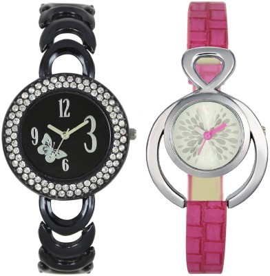 Shivam Retail SR-201-205 Stylish Look SUPER HOT Pack Of 2 Watch  - For Girls   Watches  (Shivam Retail)