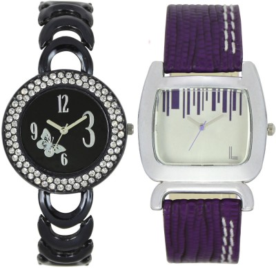 Shivam Retail SR-201-207 Stylish Look SUPER HOT Pack Of 2 Watch  - For Girls   Watches  (Shivam Retail)
