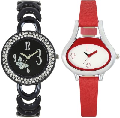 Shivam Retail SR-201-206 Stylish Look SUPER HOT Pack Of 2 Watch  - For Girls   Watches  (Shivam Retail)