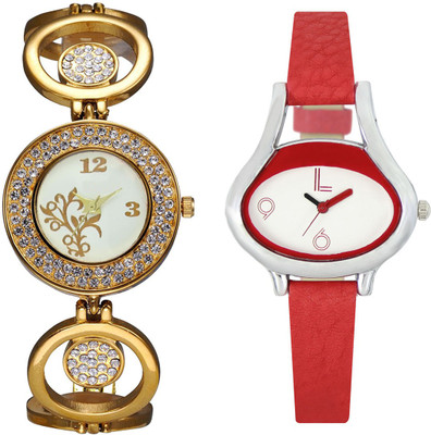 Shivam Retail SR-204-206 Stylish Look SUPER HOT Pack Of 2 Watch  - For Girls   Watches  (Shivam Retail)