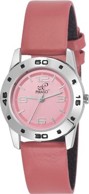 PIRASO 9121- In Pink Dial & Blush color starp Decker Watch  - For Women   Watches  (PIRASO)